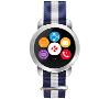 Round activity tracker with colour touchscreen and premium watch bands