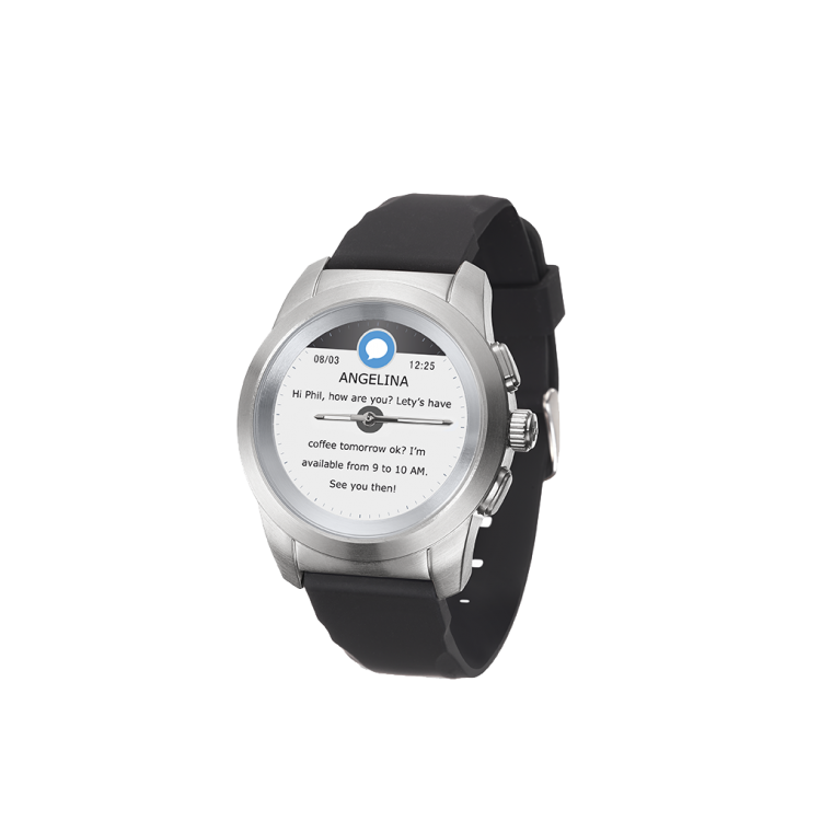 ZeTime - The world’s first hybrid smartwatch combining mechanical hands with a round color touchscreen - MyKronoz
